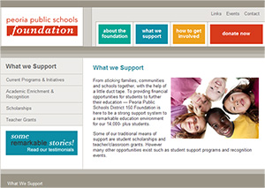 Peoria Public Schools Foundation website