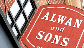 Alwan and Sons exterior signage