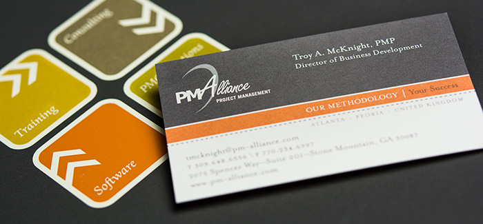 PM Alliance business card